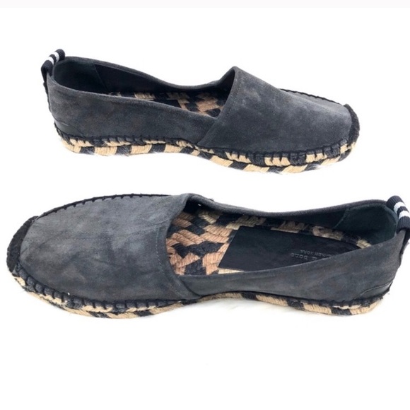 Rag & Bone Del Ray Espadrille Flats Black & Tan - Picture 3 of 8